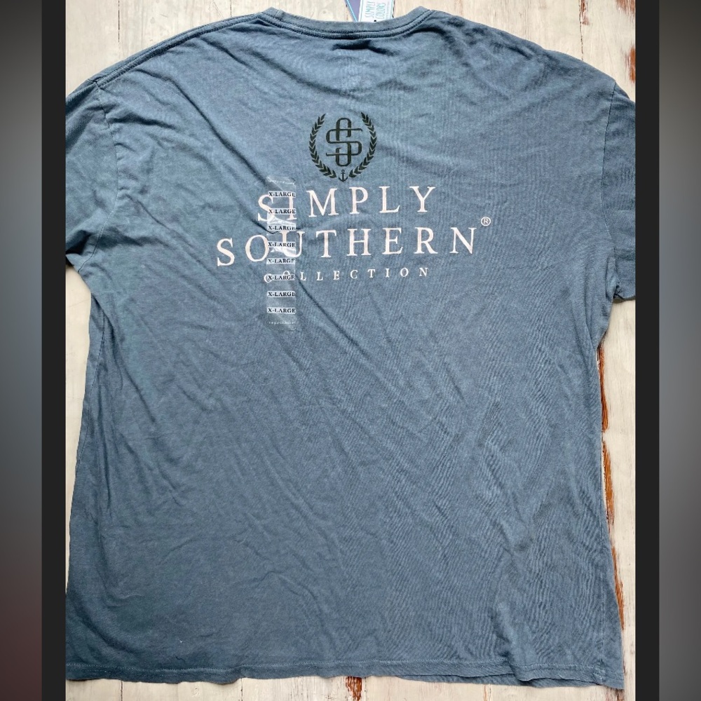 NWT Simply Southern Blue Long Sleeve Size XL